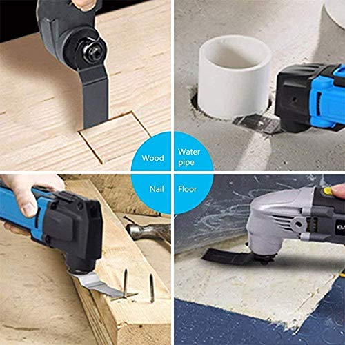 Diagtree Oscillating Saw Blades, Diagtree 50pcs Wood Universal Quick Release Oscillating Saw Blades Compatible with Fein Dremel Dewalt Craftsman Ridgid Makita Milwaukee Rockwell Ryobi, etc Diagtree