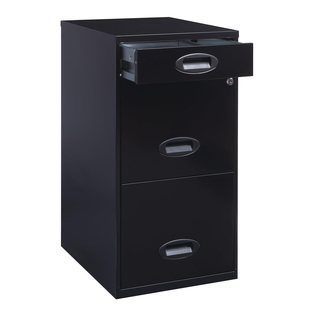 Realspace® SOHO 18"D 3-Drawer Organizer Vertical File Cabinet, Black Realspace