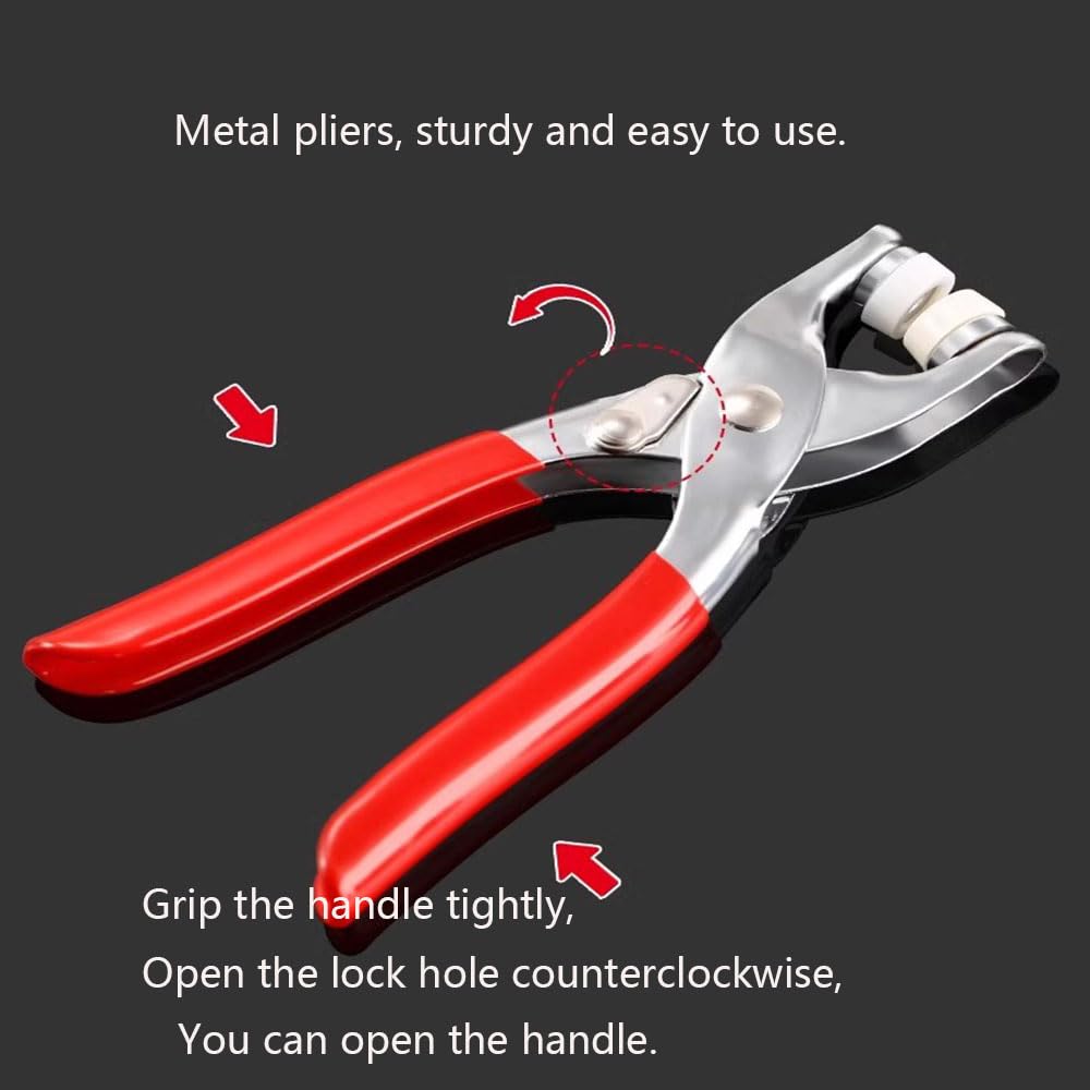 Snap Fasteners Kit - 100 Sets Metal Snaps Buttons with Fastener Pliers Press Tool - Perfect for DIY Crafts, Clothing Sewing, and Hats - Easy Installation for Fabric(9.5mm / 400 PCS) ZHUNIPINGAN