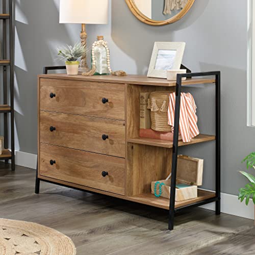 Sauder North Avenue Dresser, L: 15.83" x W: 42.95" x H: 30.00", Black Sauder