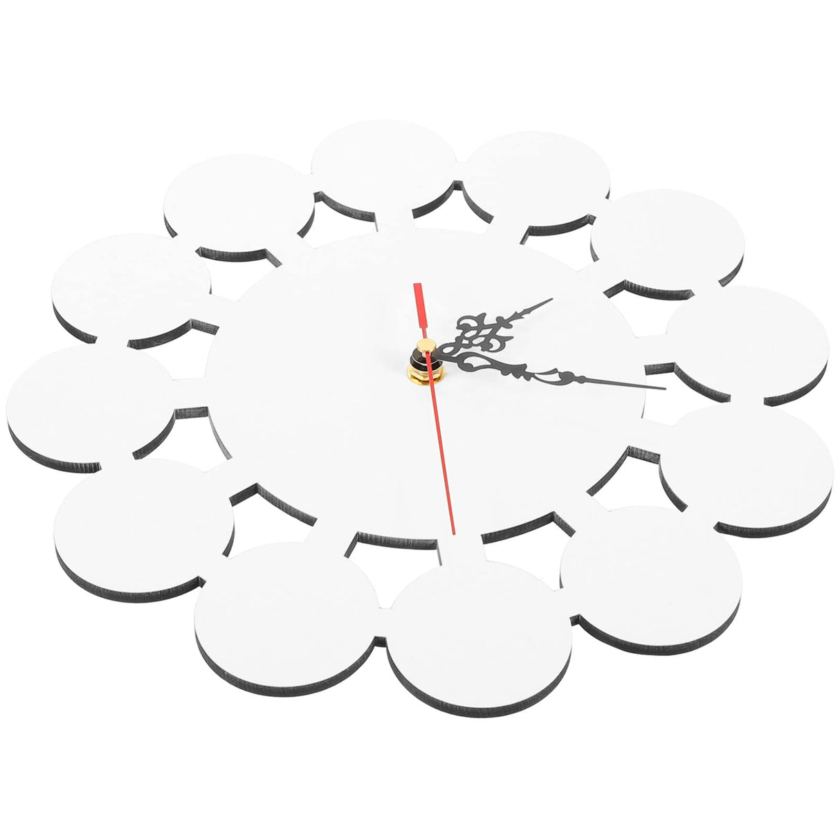 EXCEART Sublimation Wall Clock Wall Hanging Clocks Sublimation Blanks Sublimation Hanging Clocks Make Your own Wall Clock Blank Clock DIY Non-Ticking Wall Clocks Puzzle Child Round EXCEART