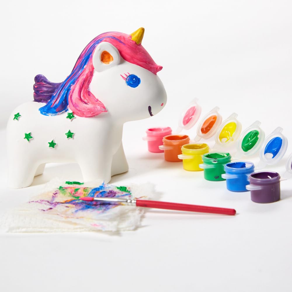 Innovative Designs Create N’ Style DIY Paint Your Own Figurines Arts and Crafts Set for Girls, Unicorn and Rainbow Figures Innovative Designs