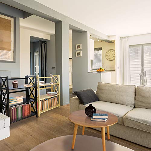 Casual Home Montego 3-Shelf Folding Bookcase, Natural , 27.5" Wide Casual Home