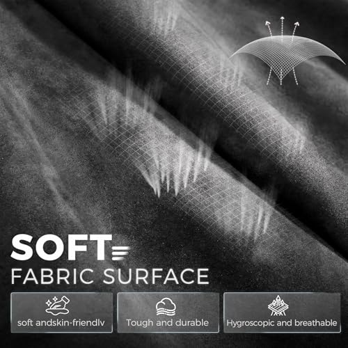 GTPLAYER Big and Tall Gaming Chair Breathable Fabric Computer Chair with Strong Lumbar Support, Comfortable Office Chairs with Pocket Spring Cushion, High Back Ergonomic Desk Chairs with Footrest GTPLAYER