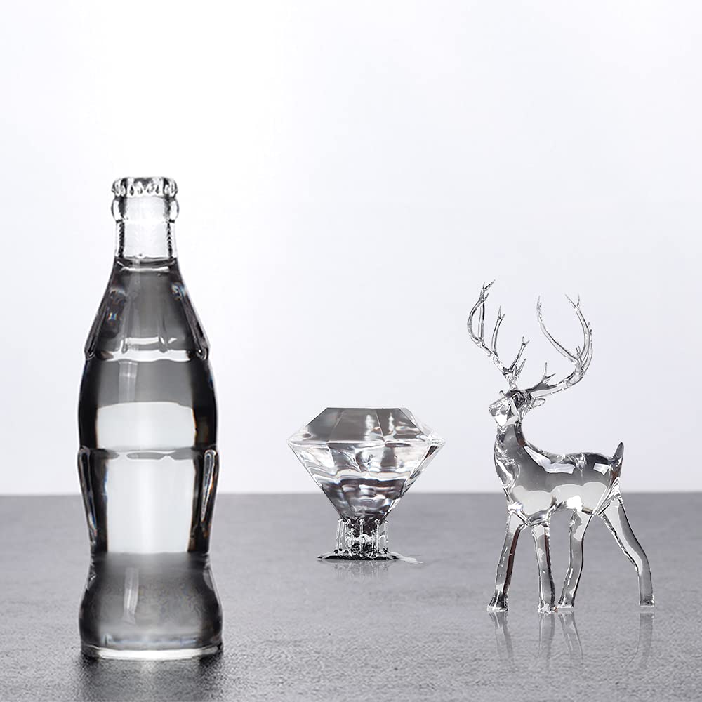 NOVA3D High Clear 3D Printer Resin,Highly Transparent Crystal Clear Tough 3D Printing Resin, Resist Yellowing & Low Odor 405nm UV-Curing Rapid Resin for LCD/DLP Resin 3D Printers (Ultra Clear, NOVA3D