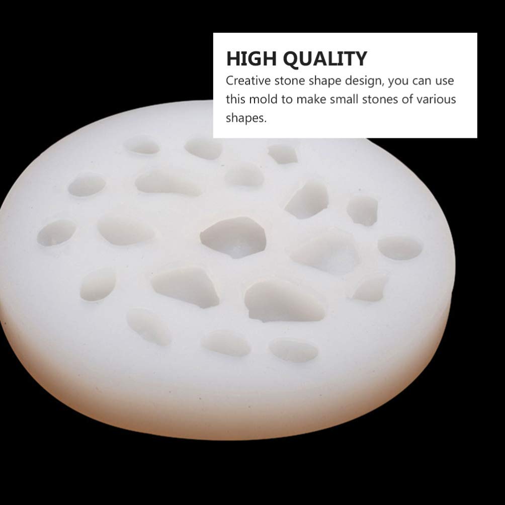 MILISTEN Silicone Stone Rock Mold River Pebble Molds 20 Cavity Stone Making Non Stick Mold DIY Art Craft Irregular Stone Shaper Form Molds Milisten
