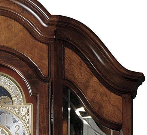 Howard Miller Majestic II Floor Clock, Wood Curio Cabinet, Triple Chimes & Pendulum Volume Control Storage Cabinets, Led Illuminated Shelves Best for Home Decor, Office & Farmhouse Howard Miller