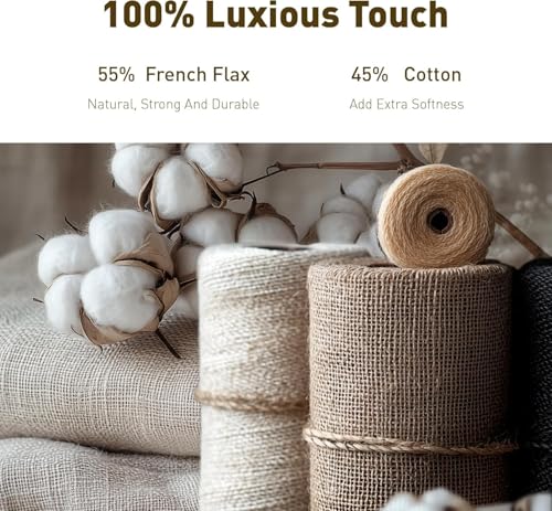 Hyde Lane Linen Quilt Set King Size - Breathable Box Stitched European Flax Bedding Set for Bedspread and Coverlet, with 2 Pillow Shams, 106"x96", Linen Hyde Lane
