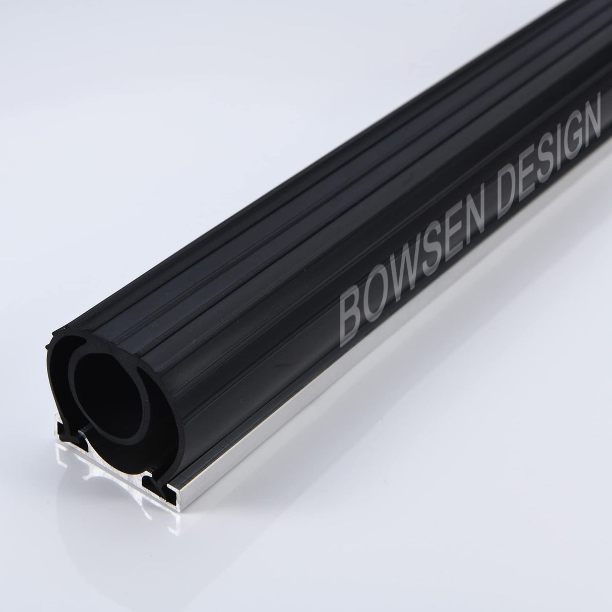 BOWSEN Heavy-Duty U+O Ring Universal Garage Door Bottom Seals Weatherstrip Rubber with Aluminum Track Retainer Kit, Black (16FT, 1-5/8" Width) BOWSEN