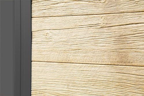 Arrow 10' x 12' Ironwood Galvanized Steel Hybrid Outdoor Shed Kit, Anthracite Arrow