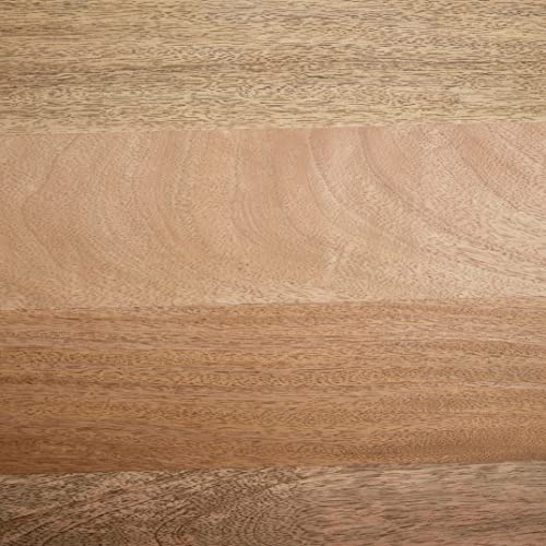 SIMPLIHOME Hunter SOLID MANGO WOOD and Metal 54 Inch Square Industrial Dining Table in Natural, For the Dining Room SIMPLIHOME