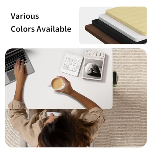 WALKINGDESK Mobile Walking Pad Desk with Wheels, Pneumatic Small Rolling Standing Desk Riser Height Adjustable (28-43.7") for Treadmill, Portable Computer Table for Home Office, White WALKINGDESK