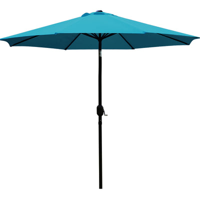 Sunnyglade 9' Patio Umbrella Outdoor Table Umbrella with 8 Sturdy Ribs (Teal Blue)