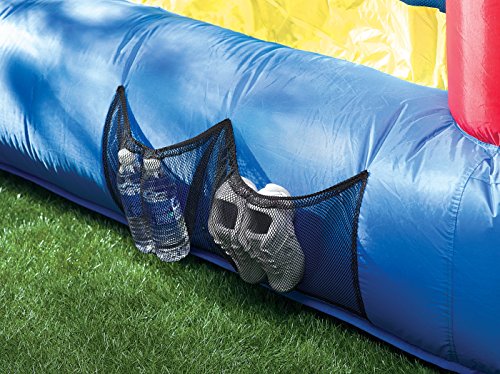 Little Tikes Jump 'n Slide Inflatable Bouncer Includes Heavy Duty Blower With GFCI, Stakes, Repair Patches, And Storage Bag, for Kids Ages 3-8 Years Little Tikes