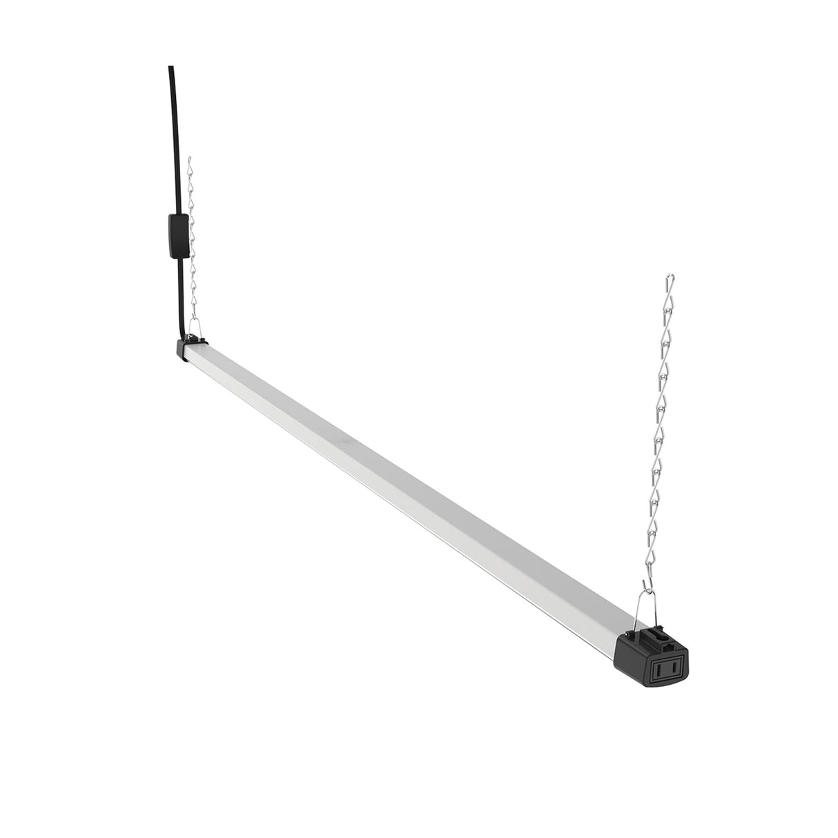 Quarterback 4FT LED Shop Light 40W Strip Work Shop Light Compact Slim with Inline Switch Daylight White 5000K for Garage Workshop Basement Quarterback