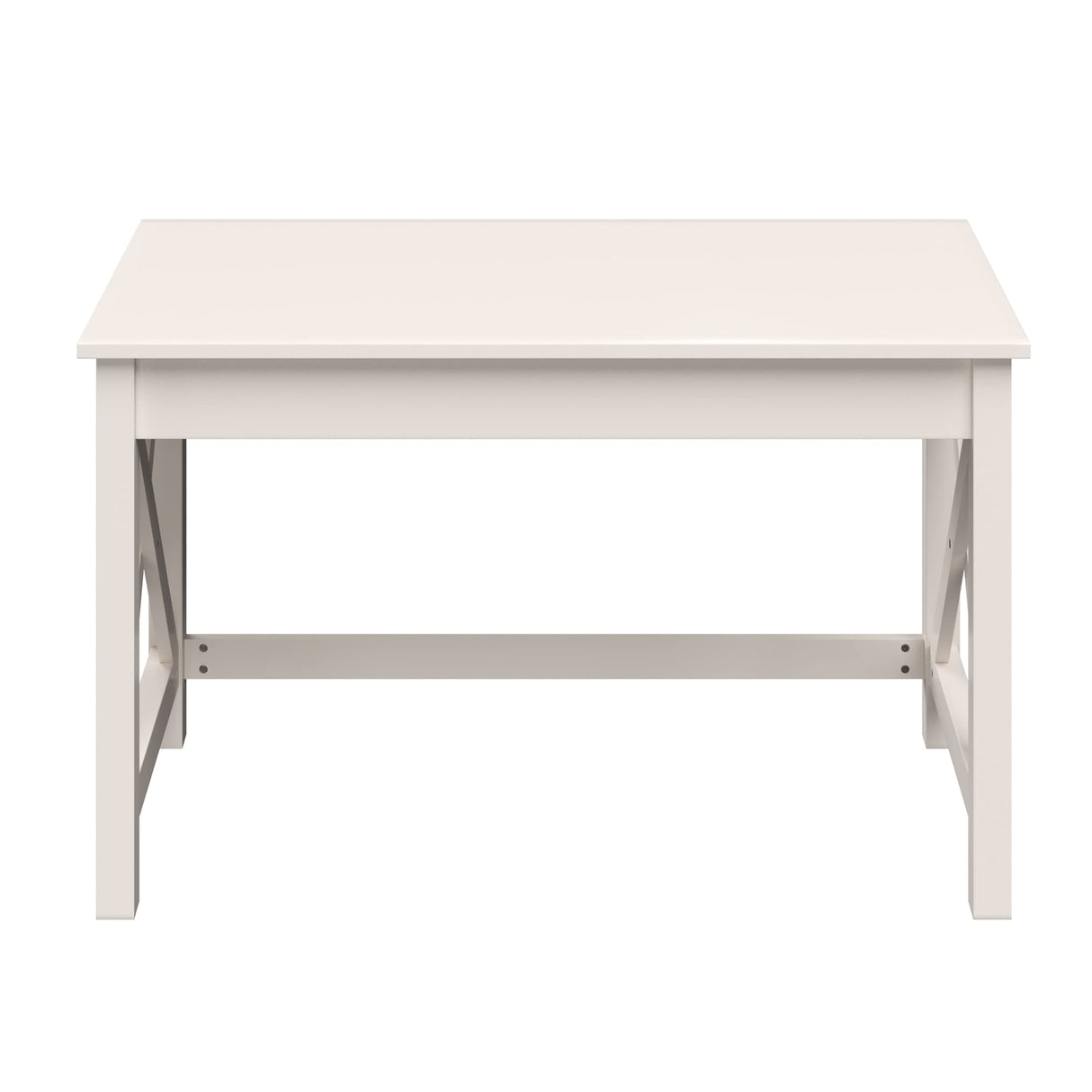 Lavish Home Writing Desk - Work Desk with X-Pattern Legs - for Office, Bedroom, Computer, or Craft Table - Home Office Desks (White) Lavish Home