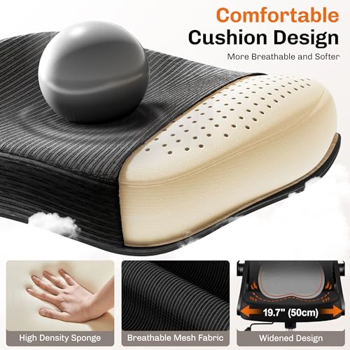 Office Chair, Ergonomic Home Computer Desk Chairs, Comfy Breathable Mesh Chair with Adjustable Lumbar Support Flip-up Armrests, Executive Task Chair with High Back for Home Office Rolling Swivel Chair BestGlory