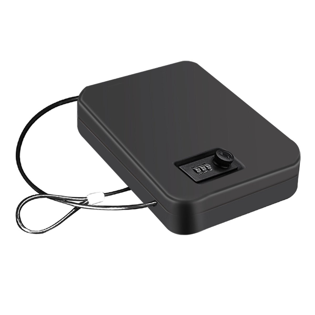 Younion Pistol Safe, Portable Travel Gun Safe,Handgun Lock Box, Gun Safes for Cars, Black Younion