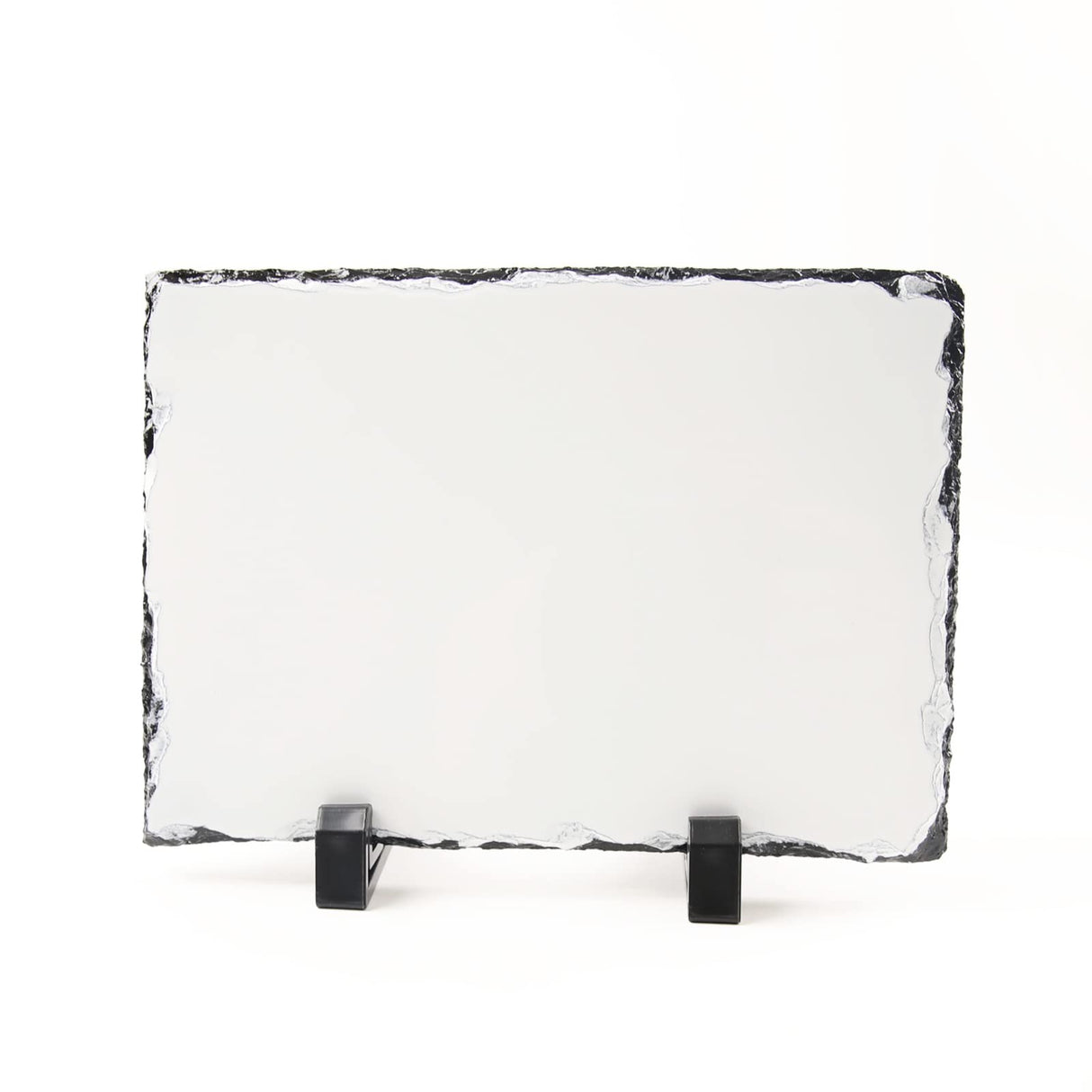 OKBA Sublimation Slate Blanks DIY Custom Stone Slate 6x8 Inch Picture Frame Heat Transfer Rock Photo Plaque with Display Stand Decoration for Desktop Souvenir (1) OKBA