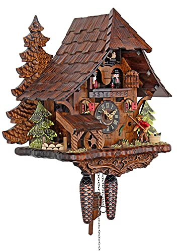 Engstler Quartz Cuckoo Clock - The Successful Fisherman Engstler