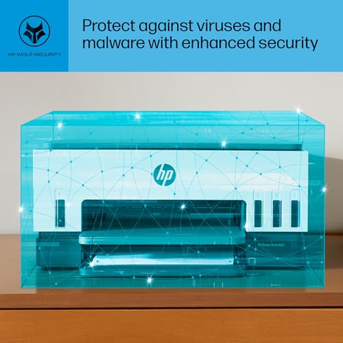 HP Smart -Tank 6001 Wireless Cartridge-Free all in one printer, this ink -tank printer comes with up to 2 years of ink included, with mobile print, scan, copy (2H0B9A) HP