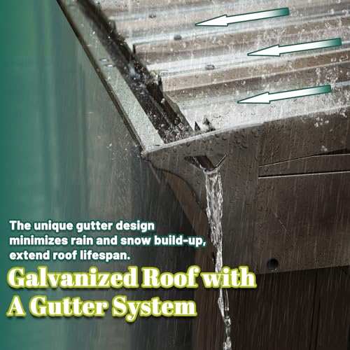 Domi 12x14FT Wall Mounted Sunroom, Against Wall Solarium with Galvanized Steel Sloping Roof, Detachable PVC Screen, Lockable Sliding Front and Side Doors, Lean-to Gazebo Sun Room for Deck Patio domi outdoor living