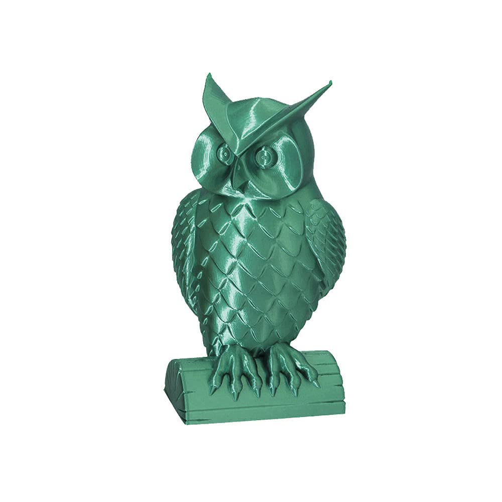 Shiny Silk Green PLA Filament 1.75 mm 3D Printer Filament 1KG 2.2LBS Spool 3D Printing Material Shine Silky Shiny Metal PLA CC3D Silk PLA Metallic Sage Green Color CC3D