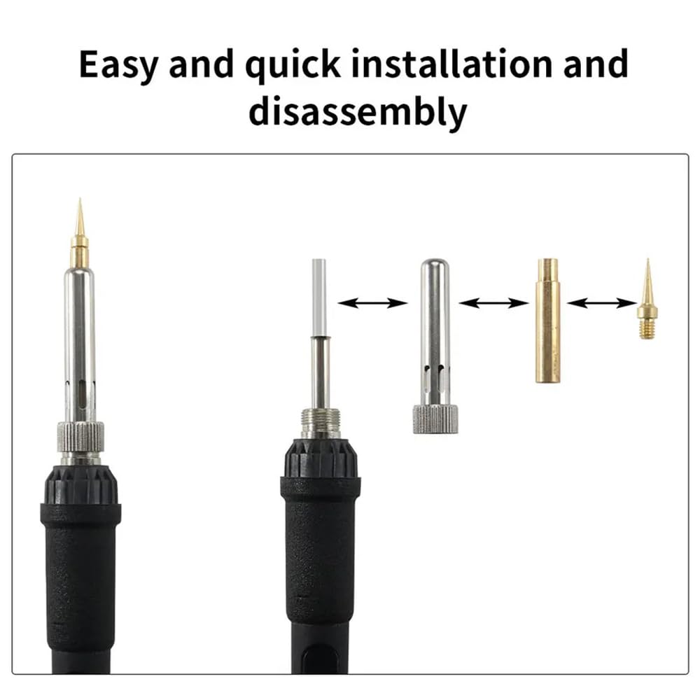 Casnorton 3D Printer Smoothing Tool Kit,3D Printing Modify Finishing Smoothing Solding Welding Iron Tool Cleaning Needle Soldering Iron with 8Pcs Brass Trimming Casnorton