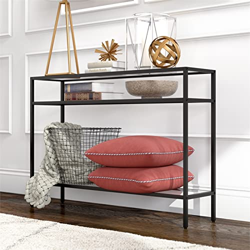 Siviline 42'' Wide Rectangular Console Table in Blackened Bronze Henn&Hart