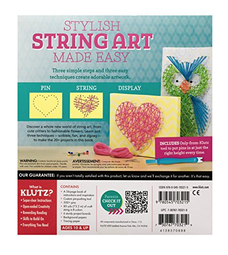 Klutz String Art Book Kit Scholastic