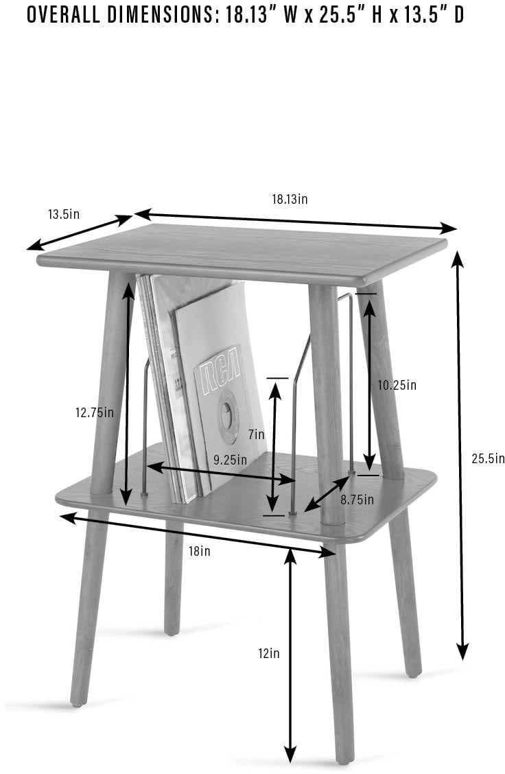 Crosley Manchester Record Player Stand, Media Console with Vinyl Storage, Modern Home Organizer, Paprika Crosley