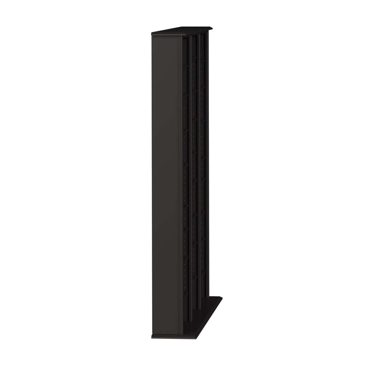 Prepac Barrister 3 Column Tall Storage Cabinet, Black Storage Cabinet with 27 Adjustable Shelves Display DVD for Living Room, 9.5" D x 57" W x 63.75" H Prepac