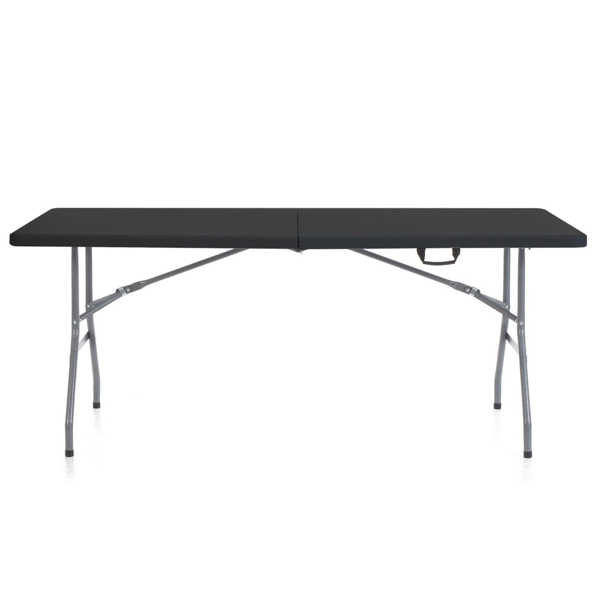 Plastic Development Group Plastic Banquet 6 Ft Indoor Outdoor Folding Table, Black Peakform