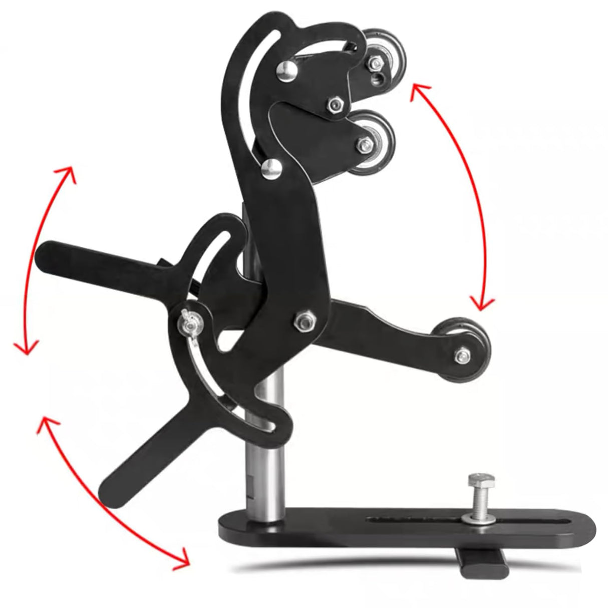 BMWOOD Woodturning Lathe Center Spindle Steady Rest MC-FS5, Wood Turning Three Wheels Stabilizer Auxiliary Clamping Tool. BMWOOD