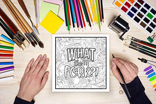 Holy Mother Forking Shirtballs: Clean Swear Word Coloring Book for Adults WoodArtSupply