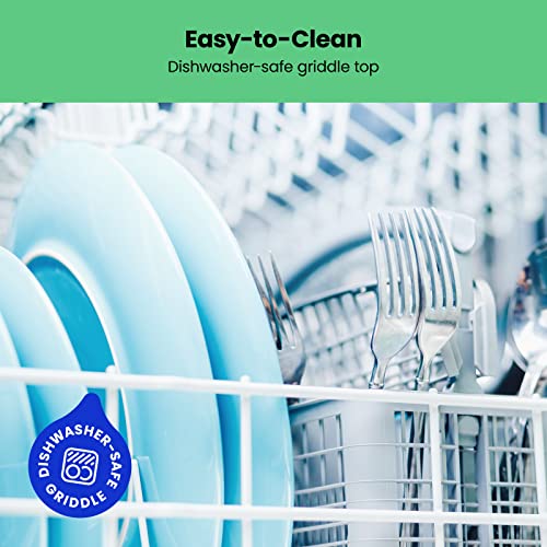 Chefman XL Electric Griddle with Removable Temperature Control, Immersible Flat Top Grill, Burger, Eggs, Pancake Griddle, Nonstick Extra Large Cooking Surface, Slide Out Drip Tray, 10 x 20 Inch Chefman