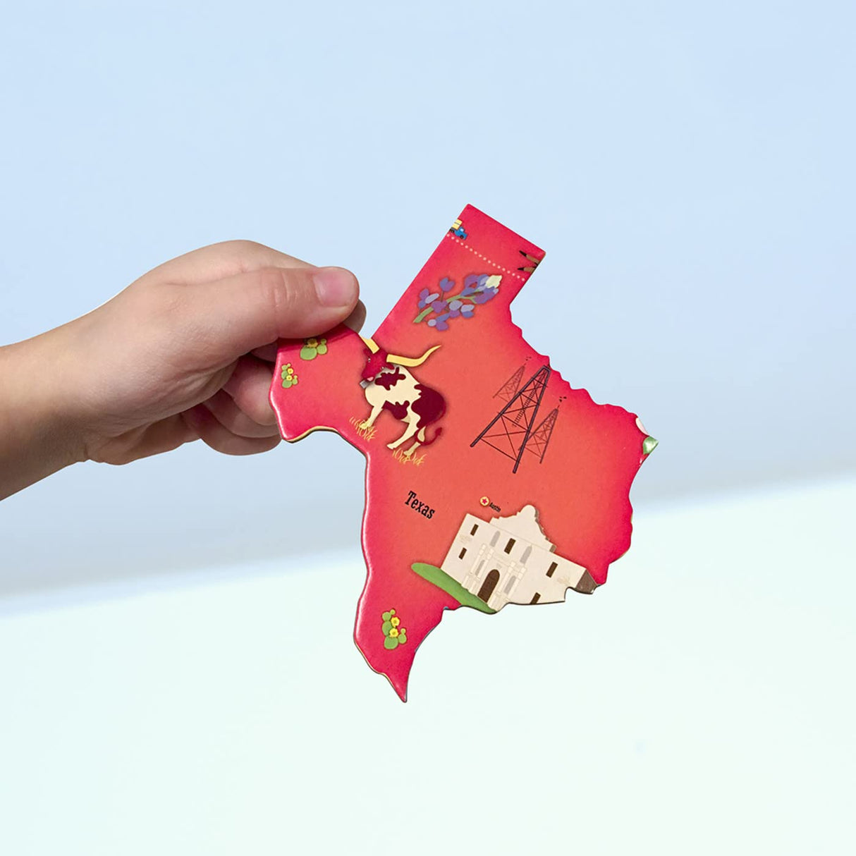 MasterPieces 60 Piece Educational Jigsaw Puzzle for Kids - USA Map State Shaped - 16.5"x12.75" Masterpieces