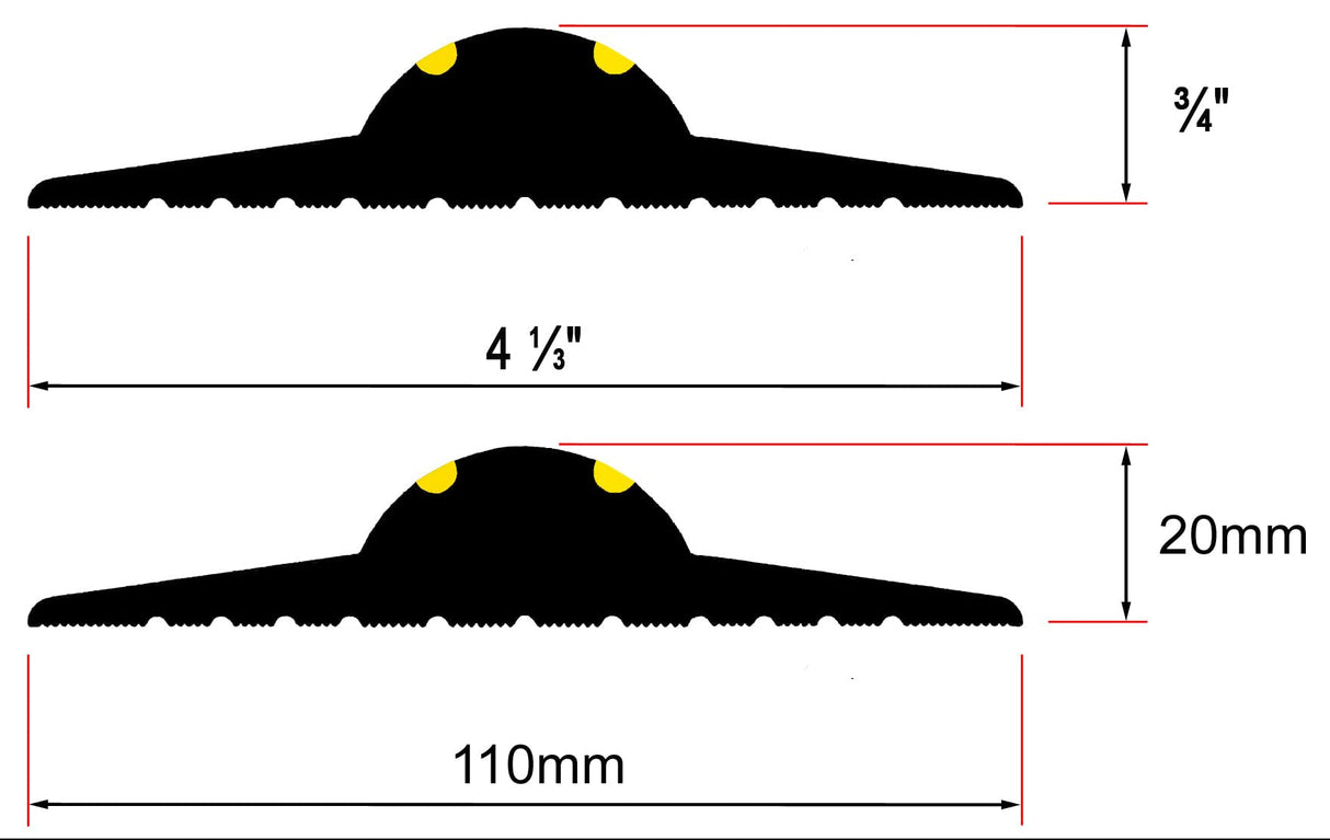 ¾” High Garage Door Threshold Seal Kit 10'3" Length | Flexible PVC | Complete Kit Includes 1 Adhesive | GaraDry GARADRY