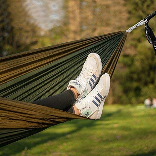 MalloMe XL Hammock Straps for Trees - Hammock Tree Straps Set 2000+ LBS Heavy Duty 40 Loops & 100% No Stretch Suspension System Kit - Camping Hammocks Accessories | 2 Carabiners | 12 Feet Black MalloMe