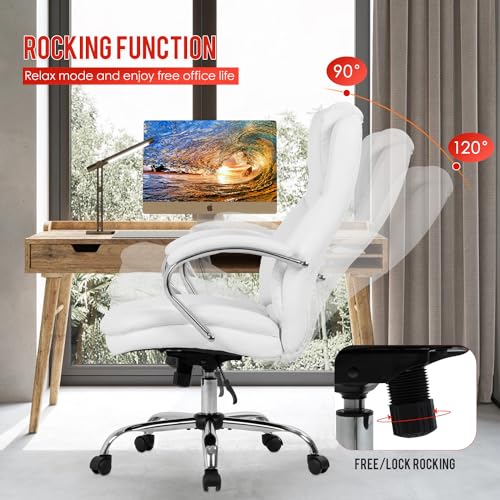 PayLessHere Ergonomic Office Chair Desk Chair Swivel Rolling Computer Chair Adjustable Executive Chair with High Back Cushion Lumbar Support and Armrest for Home and Office PayLessHere