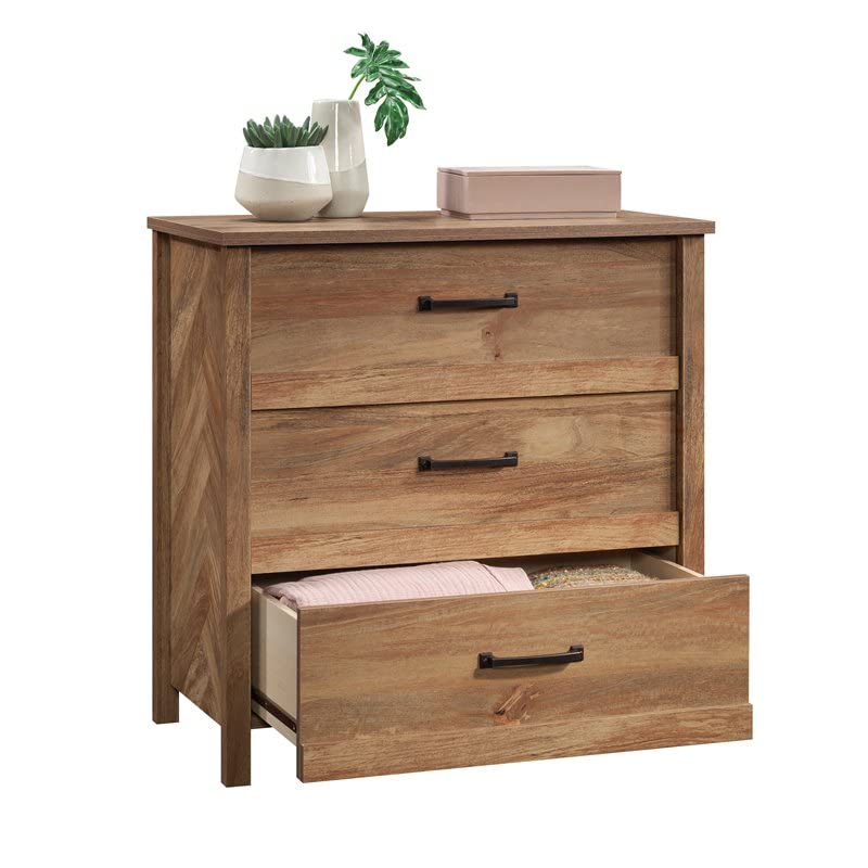 Sauder Cannery Bridge 3-Drawer Bedroom Chest, L: 31.26" x W: 17.56" x H: 31.97", Sindoori Mango finish Sauder