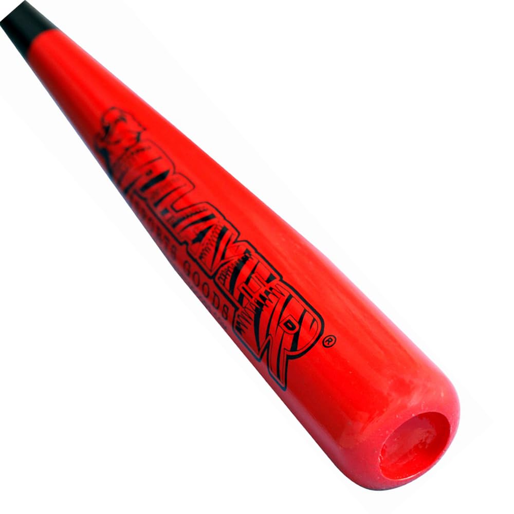 PSG Pro Maple Model: C243-Size: 33"/Barrel Dia: 2-1/2" - Weight: 30 oz Cupped Wooden Baseball Bat for Adult-Youth-Professional Players & Leagues in Black & Red by Player Sports Goods LLC Player Sports Goods