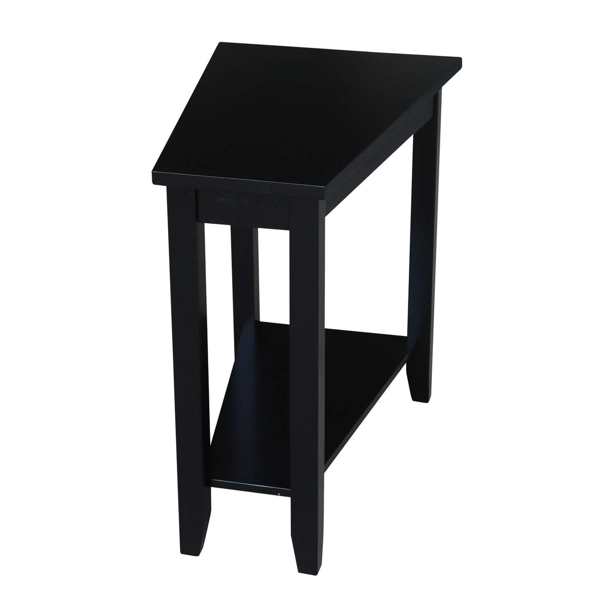 IC International Concepts International Concepts Keystone Accent Table, Black IC International Concepts