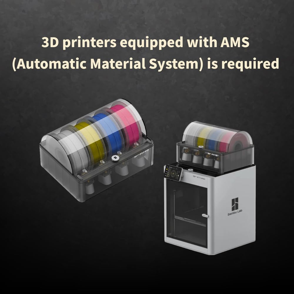 CMYK PLA Filament, 3D Printer Filament Bundle, 3D Photo PLA Filament 4kg for Vibrant, Detailed 3D Printing, 1kg/Spool SunTop Food Safe