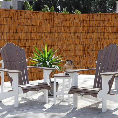TOOKNIN 1 Pack Natural Reed Fence,4FT X 16.4FT Bamboo Fencing Privacy Reed Screening for Outdoor, Gallery, Restaurant, Hotel, Patio (Brown)