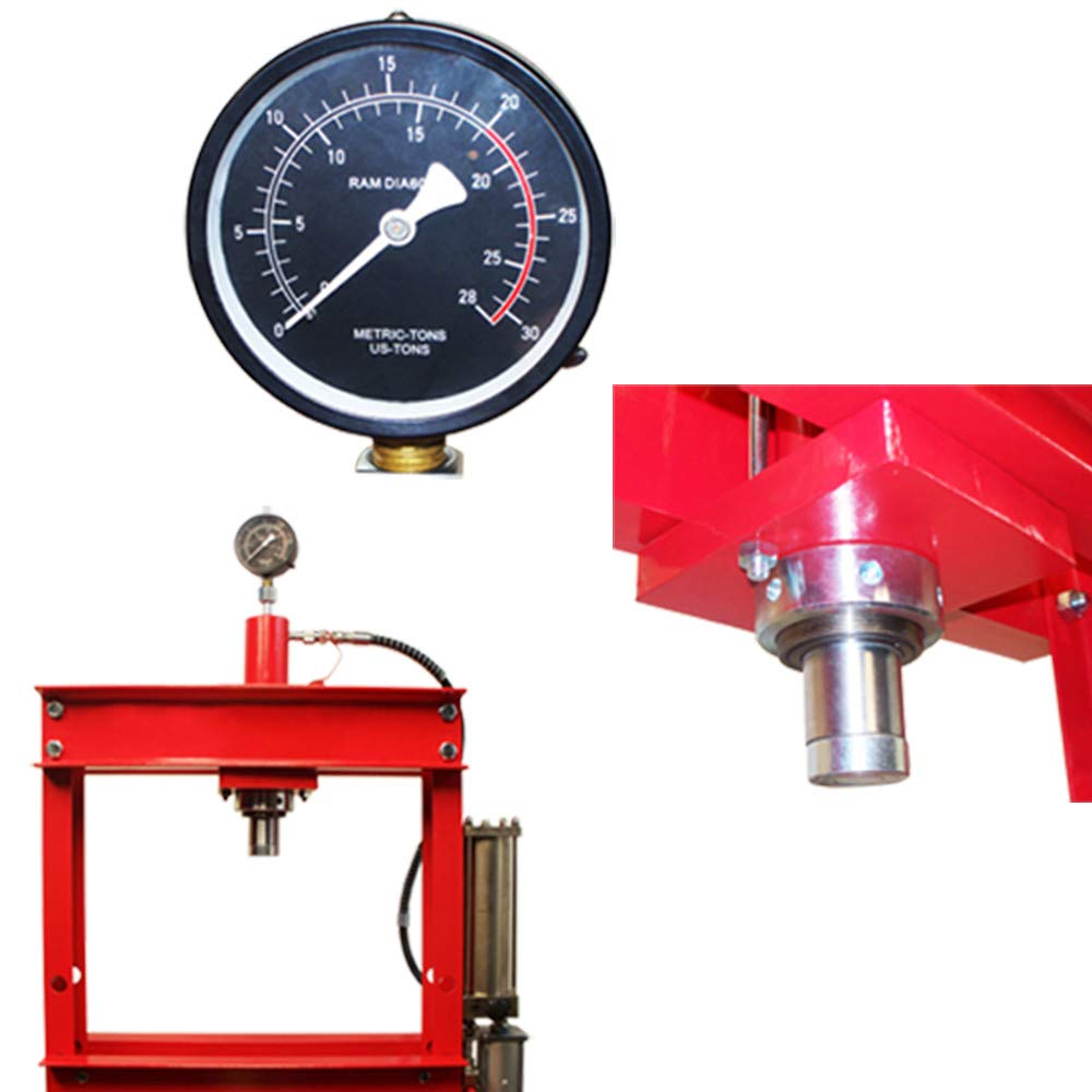 20 Ton Air Floor Hydraulic Shop Press 1 Year Warranty Prolinemax