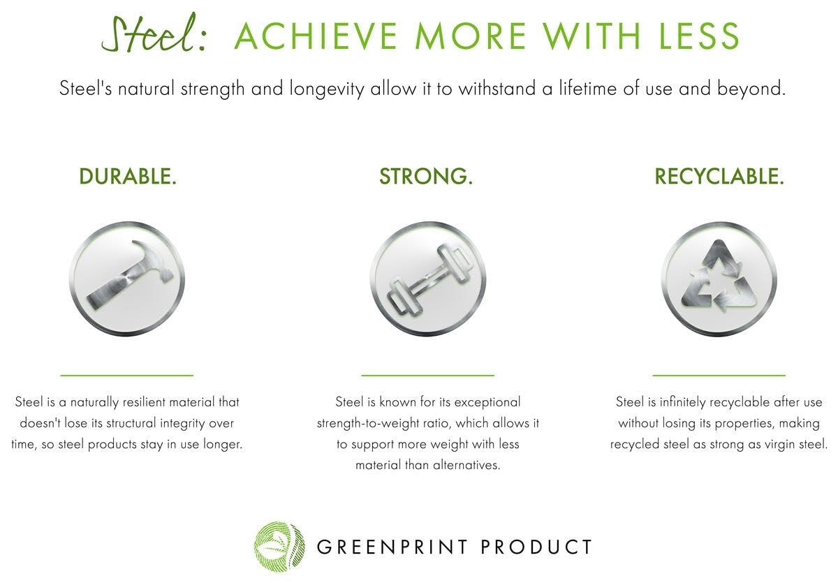 Displays2go Wire Magazine Rack with 6 Open Tiers, Holds Both Magazines and Brochures, Includes Sign Channel at the Front - White Wire Displays2go