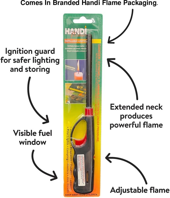 Handi Flame Long Neck Grill Lighter (6) Handi Flame