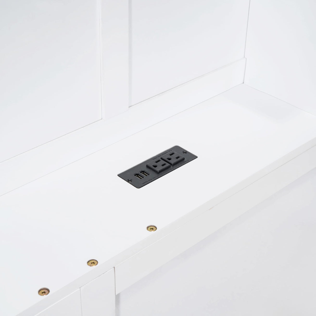 MERITLINE White Montessori Floor Bed with House Design, Drawers, Shelves, and USB Ports for Kids MERITLINE