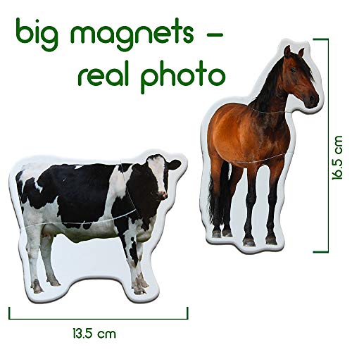 Farm Magnetic Puzzles for Kids Ages 3-5 - Toddler Puzzle - Travel Toys for Kids Ages 3-5 - Magnetic Travel Games Baby Puzzle Kids Puzzle Toys - Puzzle for Preschooler Magnet Puzzles Games magdum